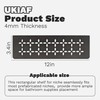 UKIAF 12 Inch Black Frosted Aluminum Material Shower Niche Shelf