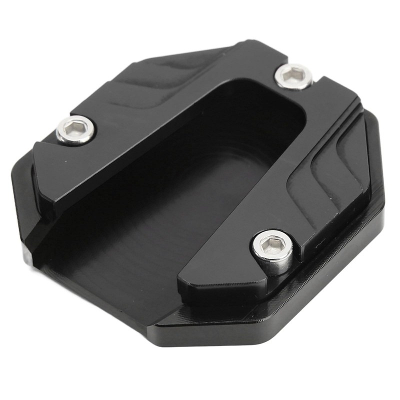 Demeras Motorcycle Side Stand Plate Pad, Universal Fashion Appearance Anodic