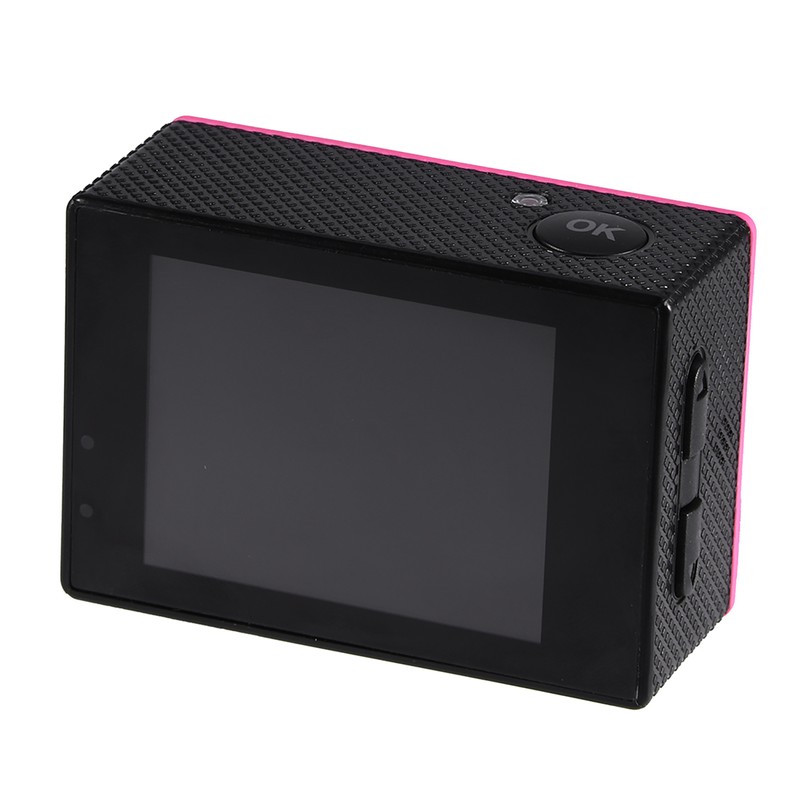 Waterproof Outdoor Cycling Sports Mini DV Action Camera Camcorder (Pink)