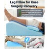 Knee Surgery Pillow Straight Double Leg for Swelling & Blood