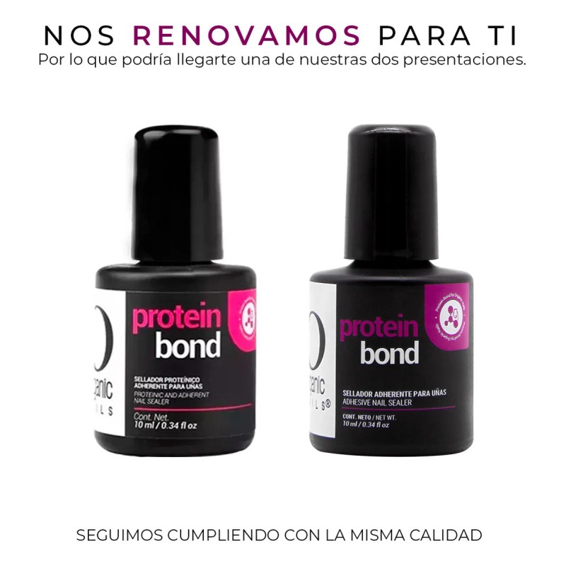 Kit Dos Protein Bond + Bloom Decoracion Uñas Organic Nails