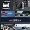 Dash Cam Front and Rear with 64GB Card,4K Car Dash