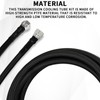 Mupera 6AN 70" Transmission Cooler Lines - Black Braided Transmission