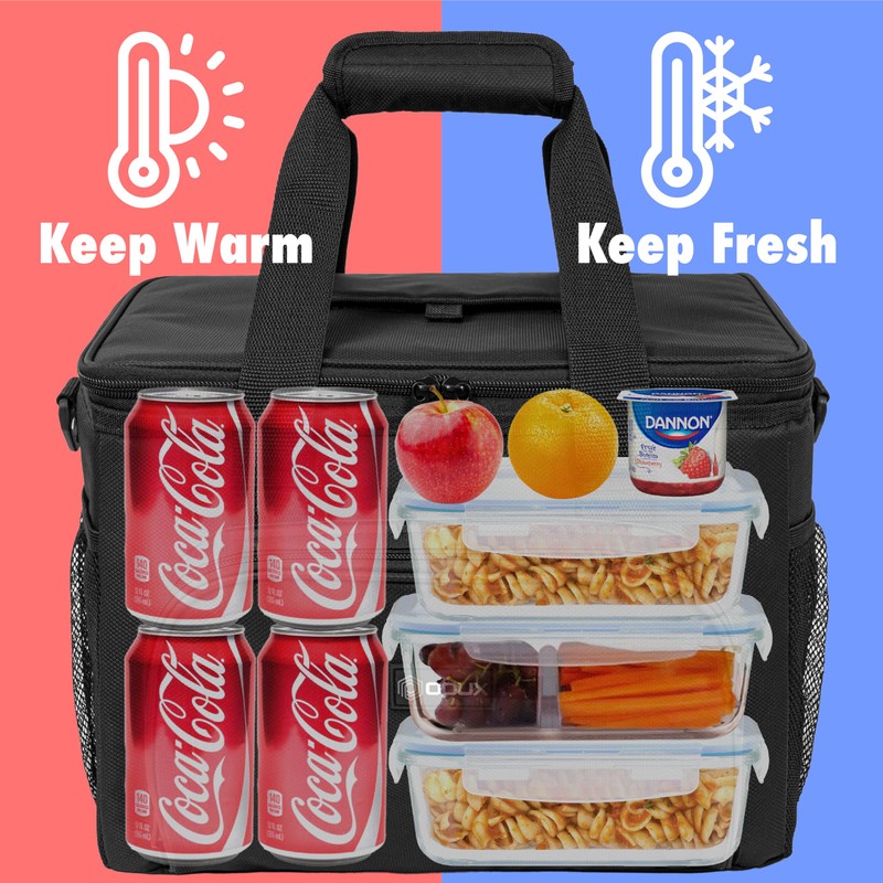 OPUX Soft Cooler Bag, Insulated Collapsible Lunch Cooler Tote for