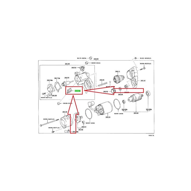 Genuine Toyota Parts - Starter Kit (28226-72010)