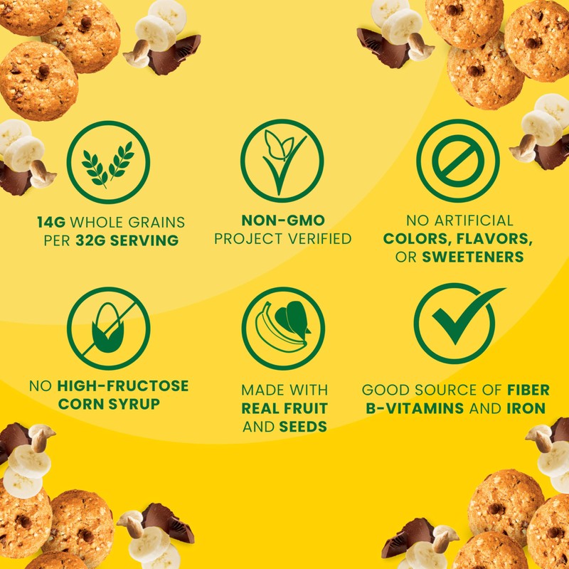 belVita Energy Snack Bites, Banana, Dark Chocolate and Sunflower Seed,