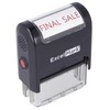 Final Sale Self Inking Rubber Stamp - Red Ink (ExcelMark