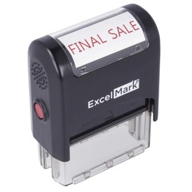 Final Sale Self Inking Rubber Stamp - Red Ink (ExcelMark A1539)