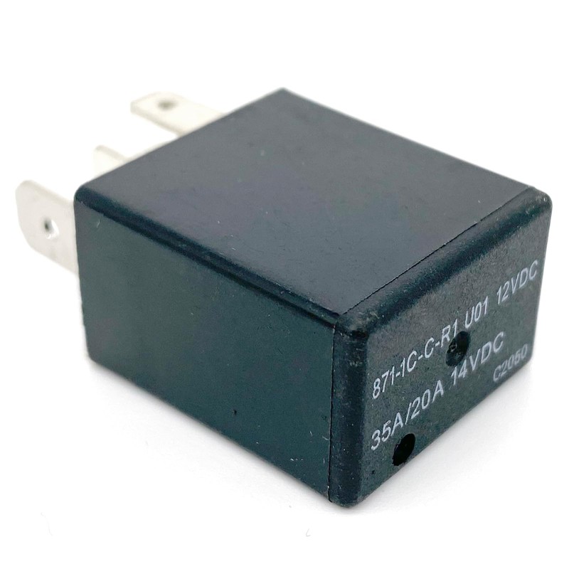 3-Pack 871-1C-C-R1 U01 12VDC Relay - 35A/20A 5-Pin SPDT Automotive