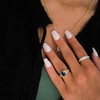 Aurelia Mae Womens Chunky Gold Ring | Sapphire Oval Cubic
