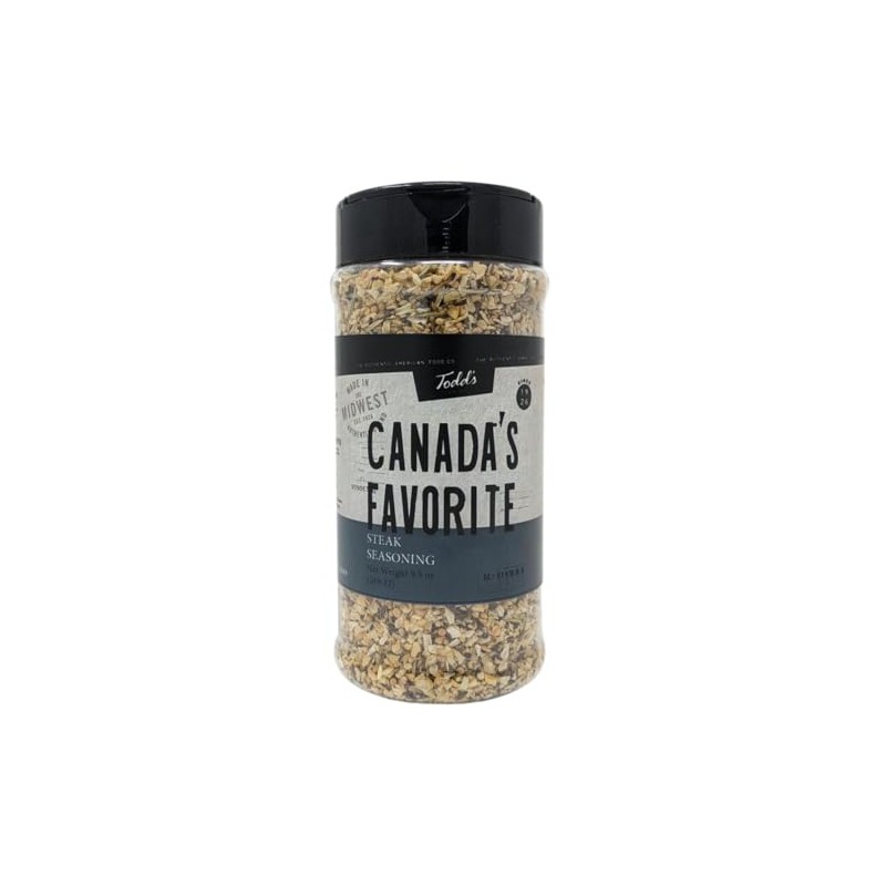 Todd's Canada's Favorite Steak Seasoning, 9.5 oz Bottle