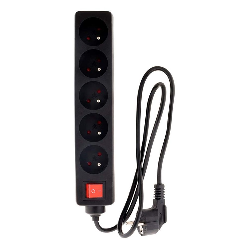 Zenitech - 5 Sockets 16A 2P+T Power Strip with Switch