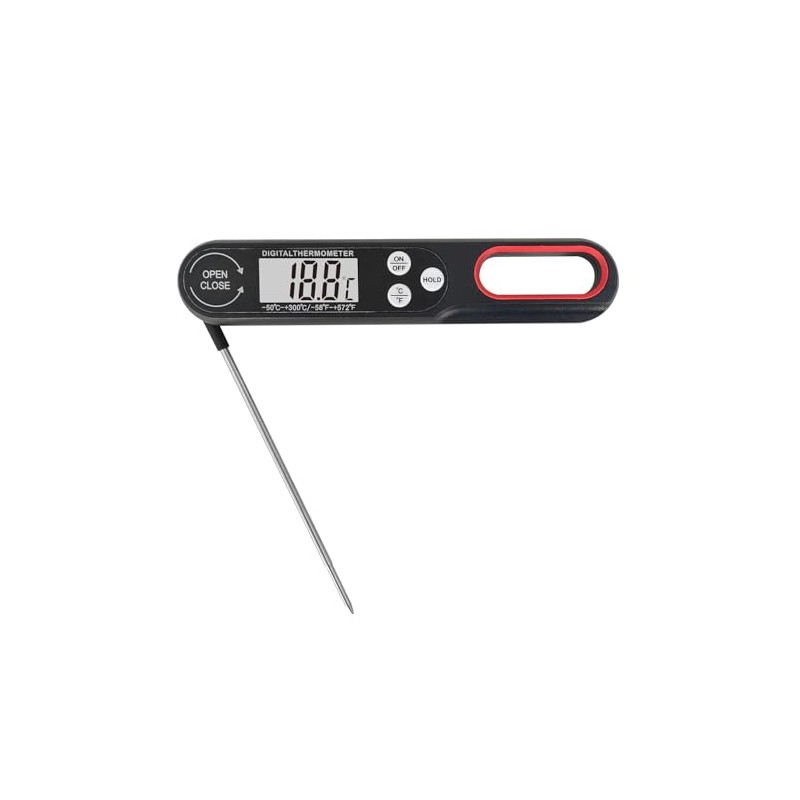 A.D. International Digital Meat Thermometer for Cooking with Backlit Waterproof