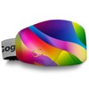 GogglesCover: Protective ski and snowboard goggles cover,rainbow flow design