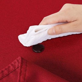 Kapwall Outdoor Tablecloth, Washable, 137 x 200 cm, Red Garden Tablecloth, Table Cloth for Outdoor, Garden, Wedding