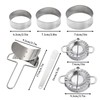 Voittozege 7 Pcs Dumpling Maker Dumpling Press Mold Tool, Stainless