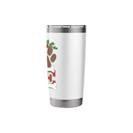 Love Dog Christmas Eve Merry Christmas Santa Xmas Stainless Steel Insulated Tumbler