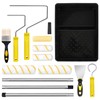 12 Pieces Paint Roller Set with Extension Pole, Professional Paint