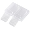 ZZRANYE Rubber Wedges Shims 4 Pack Table Wedge Clear Toilet