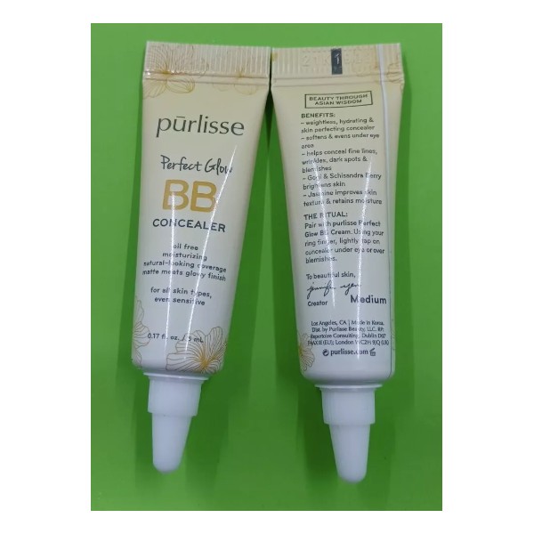 2xPurlisse Perfect Glow BB Concealer Oil Free ●(Medium) 0.17 Fl