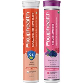  Generic Pub Natural Amla 1000mg Vitamin C Zinc Effervescent Tablets 20 Tablets Immunity Booster & Glutathione VIT C Aloe Vera Skin Glow antioxidant Effervescent 15 Tablets Combo Pack