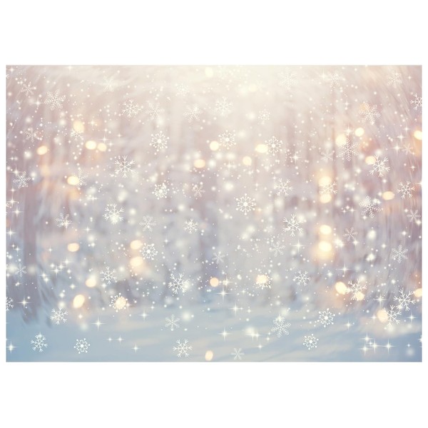 WOLADA Winter Wonderland Photography Backdrop Christmas Winter Snowflake Backdrop Christmas
