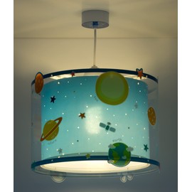 Dalber 41342 Planets Pendant Lamp, Plastic, blue, 33 x 33 x 25 cm