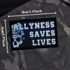 Allyness Saves Lives Skull Printed Hook & Loop Patch, Tactical