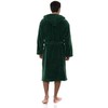 TowelSelections Men's Robe, Plush Fleece Hooded Spa Bathrobe Large/X-Large Foliage