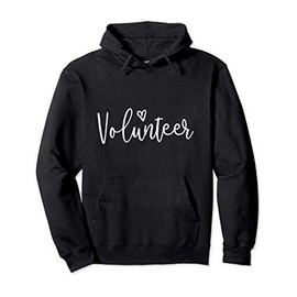 Cute Volunteer Heart Design - Volunteering Pullover Hoodie