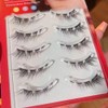 5 Pairs Cat Eyes Fox Eyelashes 3D Natural Look Transparent