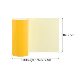 PATIKIL Inflatable Repair Kit 4 in x 5 ft, Waterproof TPU Repair Tape for Tent, Air Mattress, Swimming Pool, Swimming Aid, Yellow