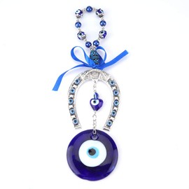 Turkish Blue Evil Eye Blessing Amulet Pendant Craft DIY Decoration Home Wall Hanging Protector Decoration