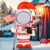 Inflatable Christmas Yard Decorations Blow Ups Red Astronaut Spaceman with