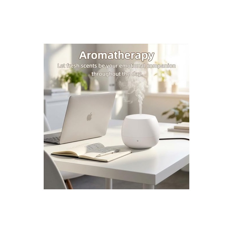 Essential Oil Diffuser, Small Ultrasonic Aromatherapy Diffuser with Auto-Off Function,