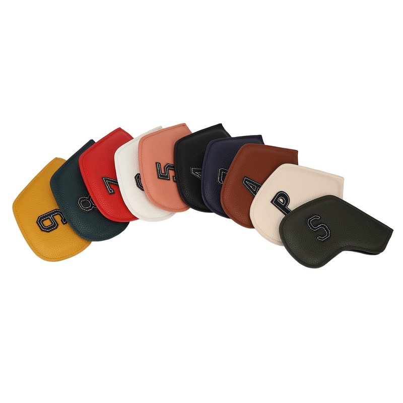 10Pcs Golf Iron Club Head Covers Headcovers Set Golf Iron