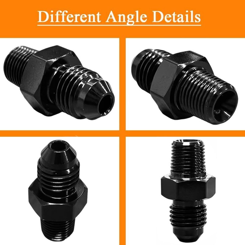 4AN Male Flare to 1/8'' NPT Male Hose Pipe Fitting