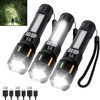 Flashlights High Lumens Rechargeable 3 Packs, 900,000L Handheld Tactical Led