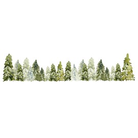 Pine Tree Wall Border Decal - 6 feet x 15 inches