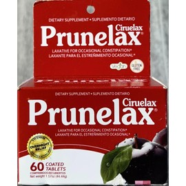 Prunelax Ciruelax Laxative Tabs, 60 ea (Pack of 2)