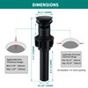 SevenGelok Black Bathroom Faucet for 1 Hole or 3 Holes