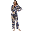 Escalier Womens 5pcs Silk Satin Pajama Set Cami Pjs Sleepwear
