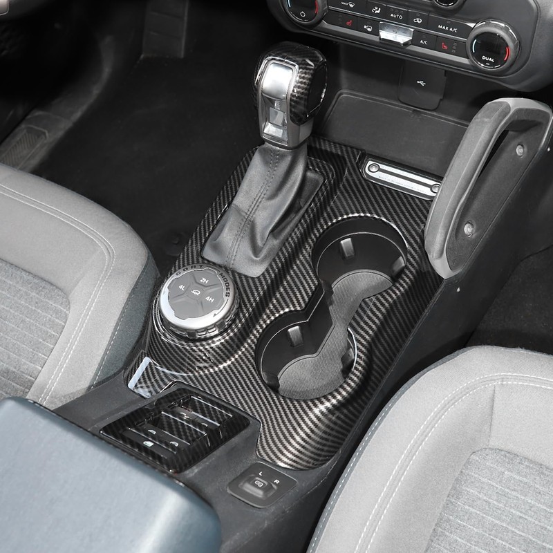 RT-TCZ Carbon Fiber Gear Shift Panel Trim Cover for Ford