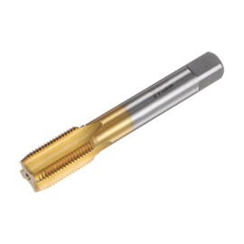 QUARKZMAN Straight Groove Taps M18 x 1.5 Metric Left Hand Thread Titanium Coated M35 Cobalt High Speed Steel Thread Cutting End