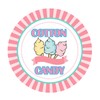 Cotton Candy Restaurant Food Stickers,2INCH Package Stickers Adhere to Candy