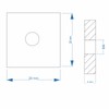 Slot Nut | Threaded Plate 20 x 20 x 4