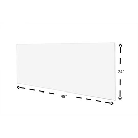 Sibe-R-Plastics Supply 0.236" (1/4") 6mm Thick Clear Acrylic Plexiglass Sheet [Pick Your Size] (24" x 48")