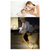 25CM Circular LED Bedroom Table Lamp Dimmable Round Decorative Night