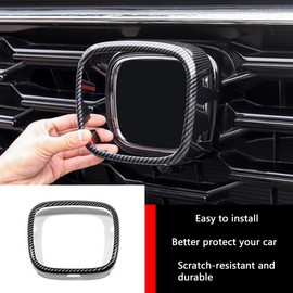 KELEIMAI Car Accessories Fit For Honda CR-V CRV 2023 2024 Not Fit Crv Hybrid Car Front Grille Logo Frame Cover Decoration Trim (Carbon Fiber Style) 1PCS ABS