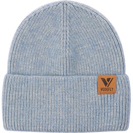 Vgogfly Women Knit Beanie Hats Slouchy Winter Knitted Hat Warm Men Soft Cap Ski Cuffed Unisex